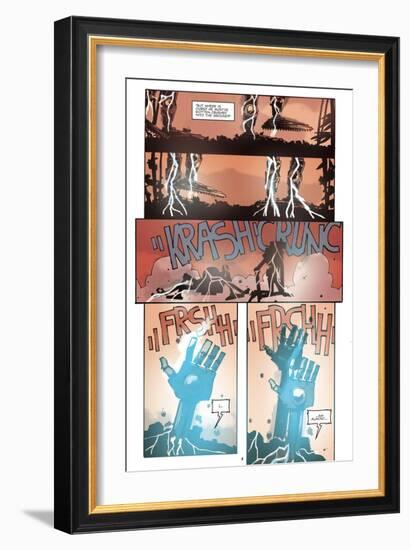 Zombies vs. Robots: No. 10 - Comic Page with Panels-Antonio Fuso-Framed Art Print