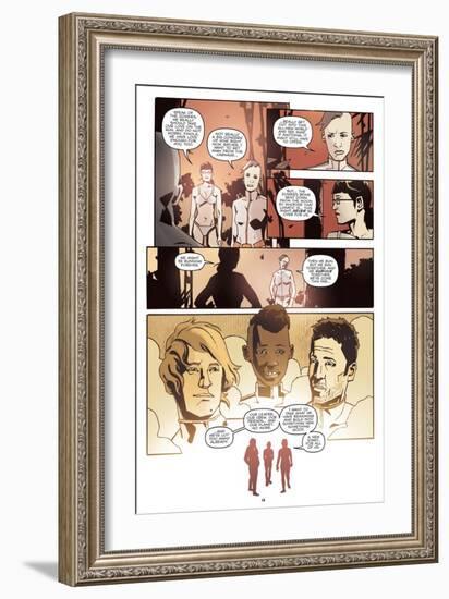 Zombies vs. Robots: No. 10 - Comic Page with Panels-Antonio Fuso-Framed Art Print