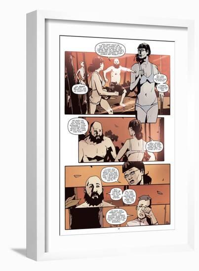 Zombies vs. Robots: No. 10 - Comic Page with Panels-Antonio Fuso-Framed Premium Giclee Print