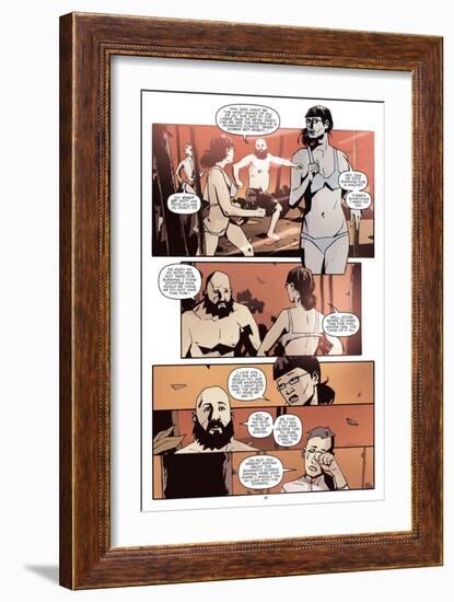 Zombies vs. Robots: No. 10 - Comic Page with Panels-Antonio Fuso-Framed Art Print