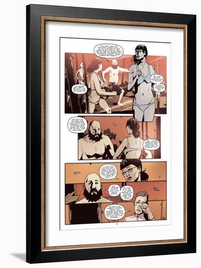 Zombies vs. Robots: No. 10 - Comic Page with Panels-Antonio Fuso-Framed Art Print