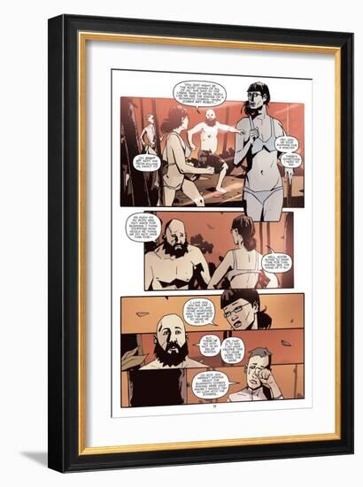 Zombies vs. Robots: No. 10 - Comic Page with Panels-Antonio Fuso-Framed Art Print