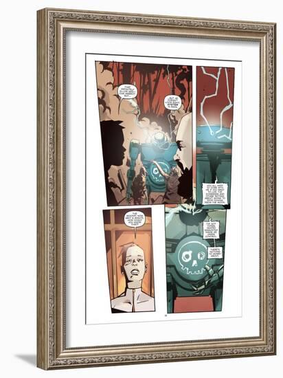 Zombies vs. Robots: No. 10 - Comic Page with Panels-Antonio Fuso-Framed Art Print