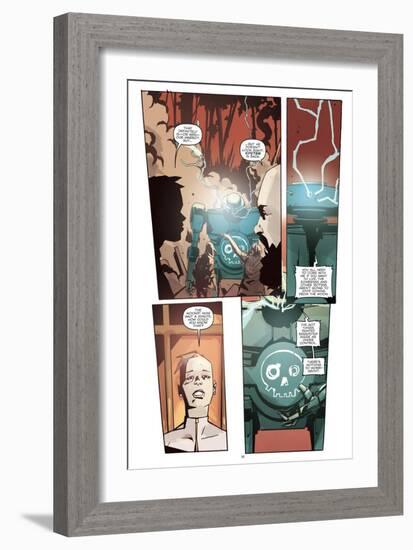 Zombies vs. Robots: No. 10 - Comic Page with Panels-Antonio Fuso-Framed Premium Giclee Print