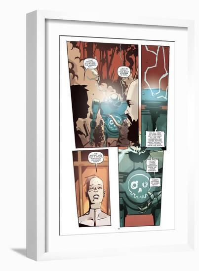 Zombies vs. Robots: No. 10 - Comic Page with Panels-Antonio Fuso-Framed Premium Giclee Print