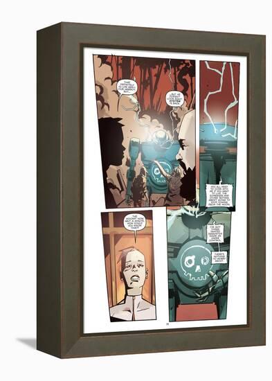 Zombies vs. Robots: No. 10 - Comic Page with Panels-Antonio Fuso-Framed Stretched Canvas