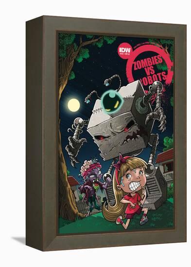 Zombies vs. Robots: No. 10 - Cover Art-Nico Pena-Framed Stretched Canvas