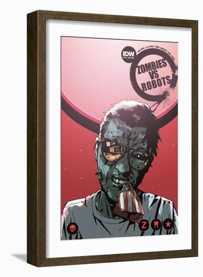 Zombies vs. Robots: No. 10 - Cover Art-Antonio Fuso-Framed Premium Giclee Print