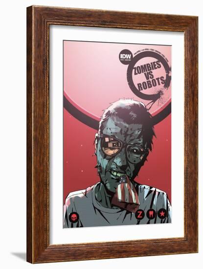 Zombies vs. Robots: No. 10 - Cover Art-Antonio Fuso-Framed Art Print