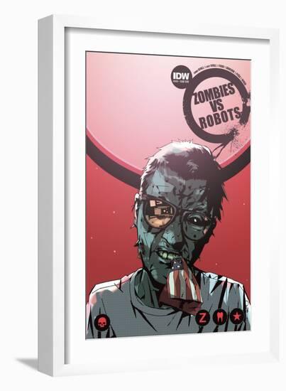 Zombies vs. Robots: No. 10 - Cover Art-Antonio Fuso-Framed Art Print