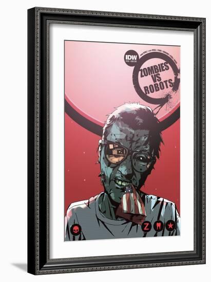 Zombies vs. Robots: No. 10 - Cover Art-Antonio Fuso-Framed Art Print