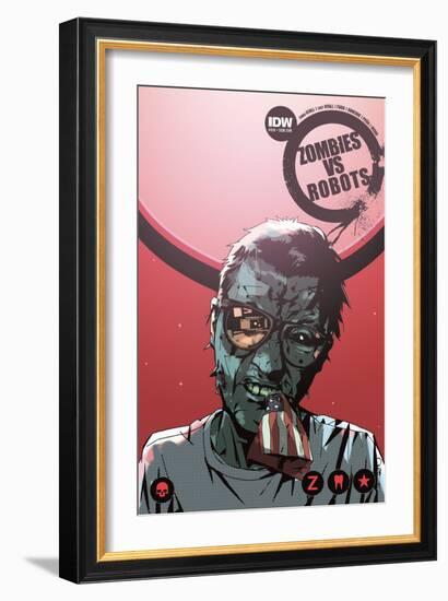 Zombies vs. Robots: No. 10 - Cover Art-Antonio Fuso-Framed Art Print