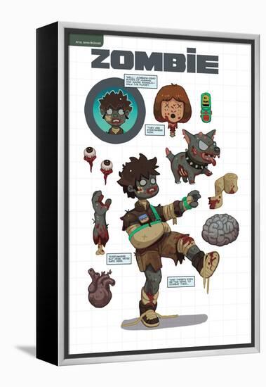 Zombies vs. Robots: No. 7 - Bonus Material-James McDonald-Framed Stretched Canvas