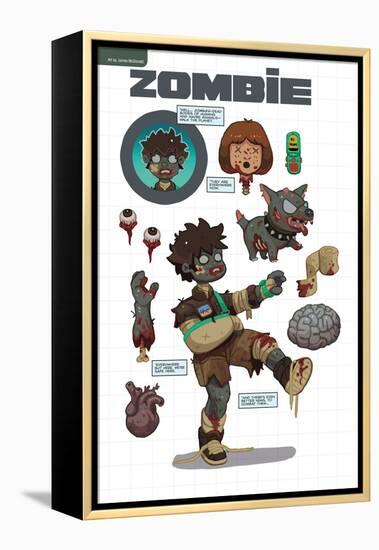 Zombies vs. Robots: No. 7 - Bonus Material-James McDonald-Framed Stretched Canvas