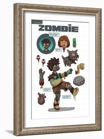 Zombies vs. Robots: No. 7 - Bonus Material-James McDonald-Framed Art Print