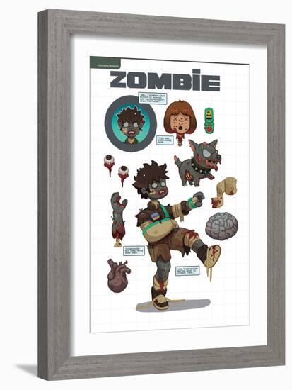 Zombies vs. Robots: No. 7 - Bonus Material-James McDonald-Framed Art Print