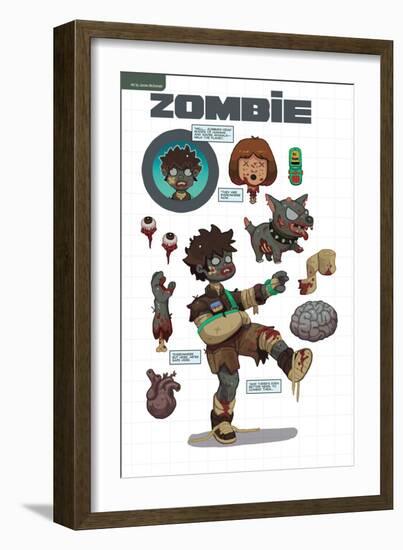 Zombies vs. Robots: No. 7 - Bonus Material-James McDonald-Framed Art Print