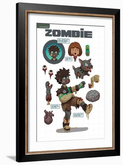 Zombies vs. Robots: No. 7 - Bonus Material-James McDonald-Framed Art Print