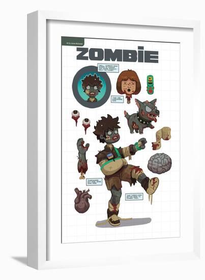 Zombies vs. Robots: No. 7 - Bonus Material-James McDonald-Framed Art Print