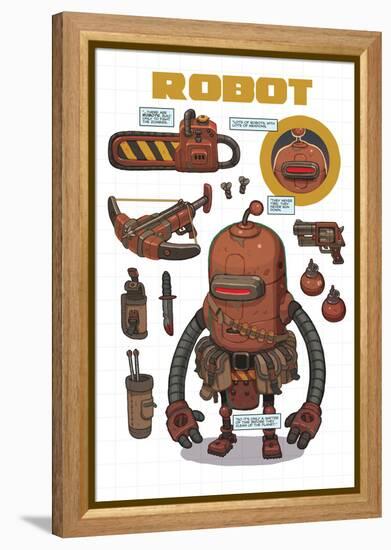 Zombies vs. Robots: No. 7 - Bonus Material-James McDonald-Framed Stretched Canvas