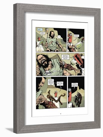 Zombies vs. Robots: No. 7 - Comic Page with Panels-Paul Davidson-Framed Art Print