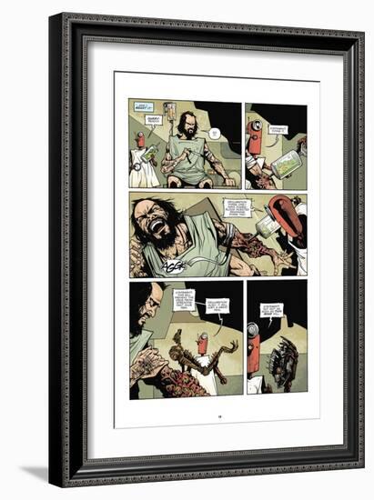 Zombies vs. Robots: No. 7 - Comic Page with Panels-Paul Davidson-Framed Art Print