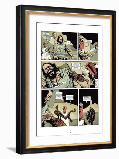 Zombies vs. Robots: No. 7 - Comic Page with Panels-Paul Davidson-Framed Art Print