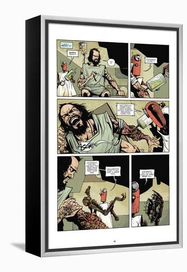 Zombies vs. Robots: No. 7 - Comic Page with Panels-Paul Davidson-Framed Stretched Canvas