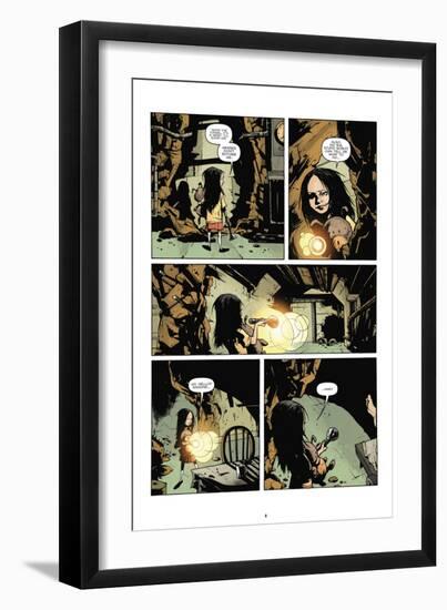 Zombies vs. Robots: No. 7 - Comic Page with Panels-Paul Davidson-Framed Art Print