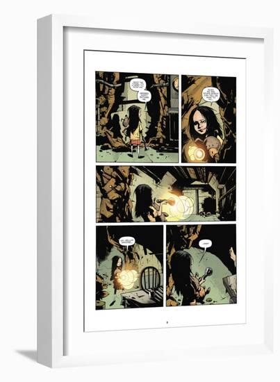 Zombies vs. Robots: No. 7 - Comic Page with Panels-Paul Davidson-Framed Art Print