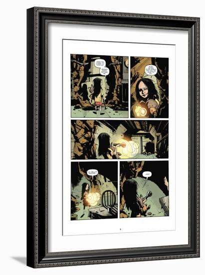 Zombies vs. Robots: No. 7 - Comic Page with Panels-Paul Davidson-Framed Art Print