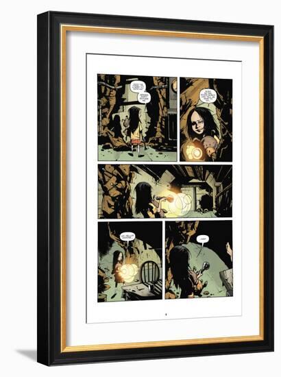 Zombies vs. Robots: No. 7 - Comic Page with Panels-Paul Davidson-Framed Art Print