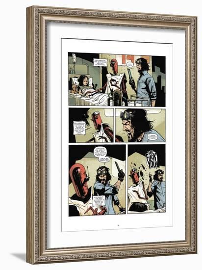 Zombies vs. Robots: No. 7 - Comic Page with Panels-Paul Davidson-Framed Premium Giclee Print