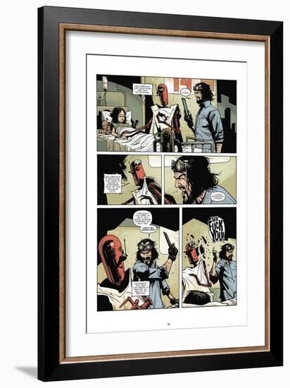 Zombies vs. Robots: No. 7 - Comic Page with Panels-Paul Davidson-Framed Premium Giclee Print