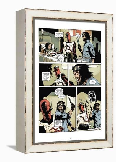 Zombies vs. Robots: No. 7 - Comic Page with Panels-Paul Davidson-Framed Stretched Canvas