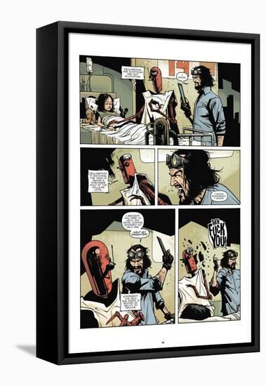 Zombies vs. Robots: No. 7 - Comic Page with Panels-Paul Davidson-Framed Stretched Canvas