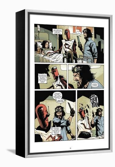 Zombies vs. Robots: No. 7 - Comic Page with Panels-Paul Davidson-Framed Stretched Canvas