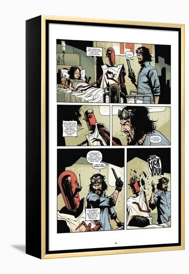 Zombies vs. Robots: No. 7 - Comic Page with Panels-Paul Davidson-Framed Stretched Canvas