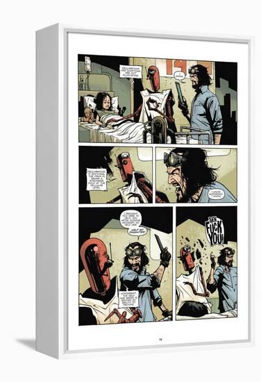 Zombies vs. Robots: No. 7 - Comic Page with Panels-Paul Davidson-Framed Stretched Canvas