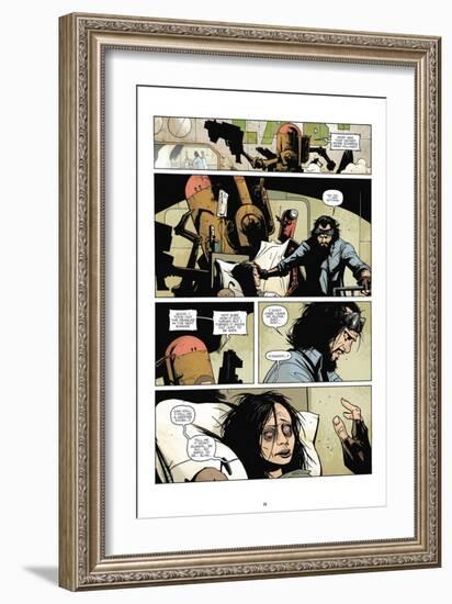 Zombies vs. Robots: No. 7 - Comic Page with Panels-Paul Davidson-Framed Art Print