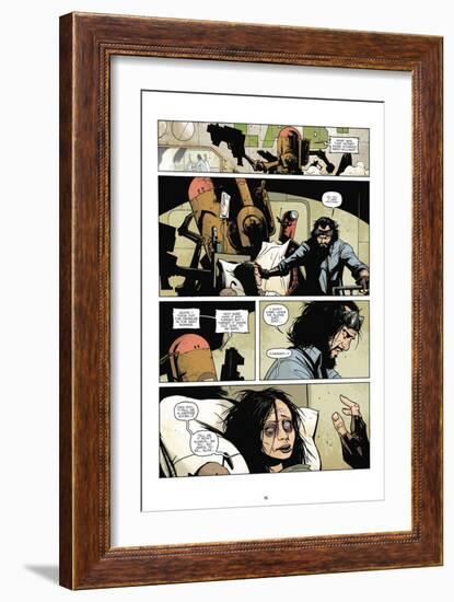 Zombies vs. Robots: No. 7 - Comic Page with Panels-Paul Davidson-Framed Art Print