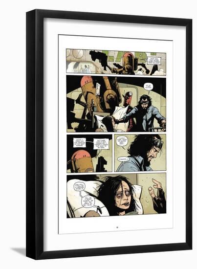 Zombies vs. Robots: No. 7 - Comic Page with Panels-Paul Davidson-Framed Art Print