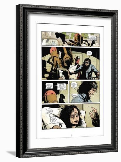 Zombies vs. Robots: No. 7 - Comic Page with Panels-Paul Davidson-Framed Art Print