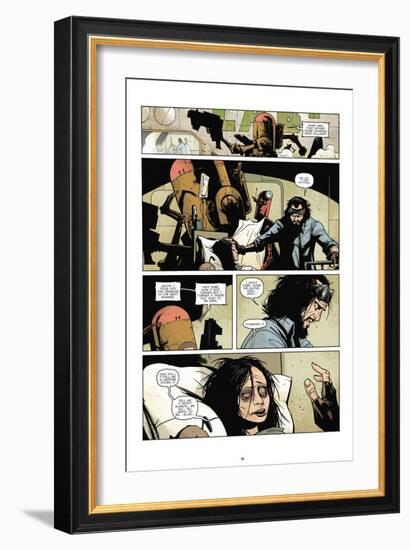 Zombies vs. Robots: No. 7 - Comic Page with Panels-Paul Davidson-Framed Art Print