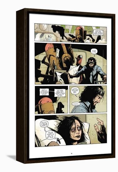 Zombies vs. Robots: No. 7 - Comic Page with Panels-Paul Davidson-Framed Stretched Canvas