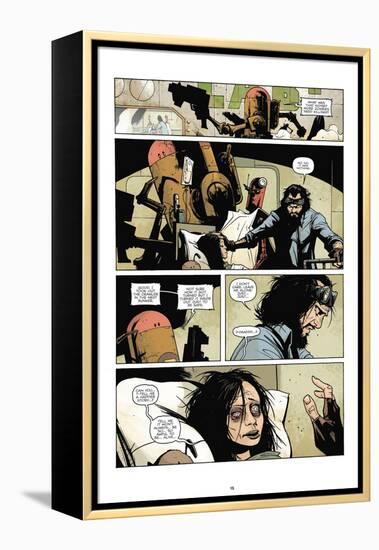 Zombies vs. Robots: No. 7 - Comic Page with Panels-Paul Davidson-Framed Stretched Canvas