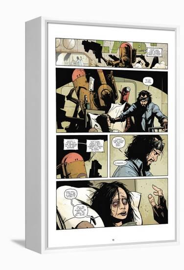 Zombies vs. Robots: No. 7 - Comic Page with Panels-Paul Davidson-Framed Stretched Canvas