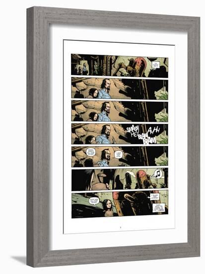 Zombies vs. Robots: No. 7 - Comic Page with Panels-Paul Davidson-Framed Art Print