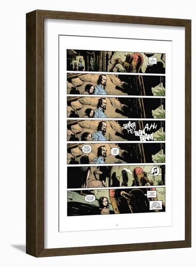 Zombies vs. Robots: No. 7 - Comic Page with Panels-Paul Davidson-Framed Art Print