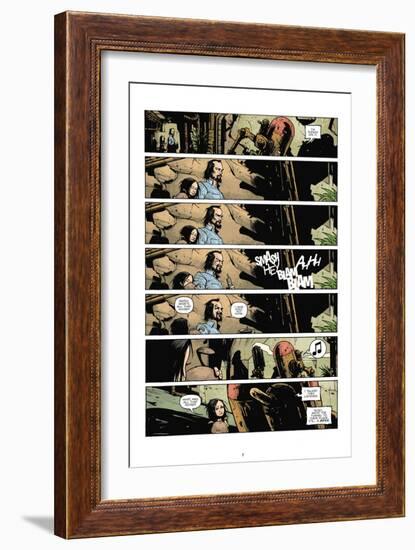 Zombies vs. Robots: No. 7 - Comic Page with Panels-Paul Davidson-Framed Art Print